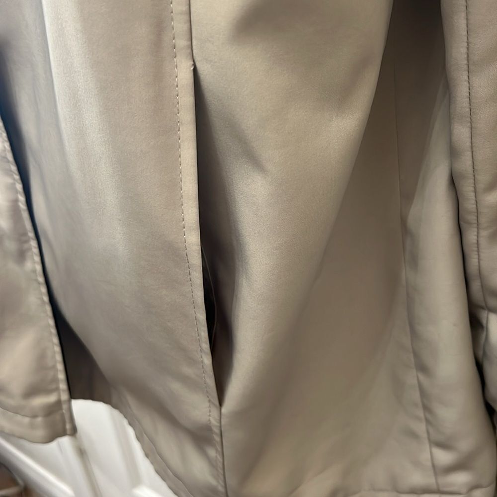 Jacket Raincoat Reversible Waterproof Natural Tan… - image 5